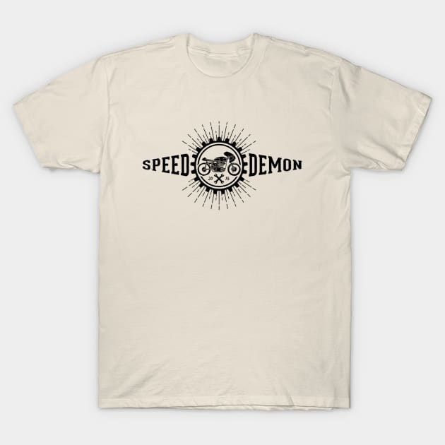 Motorcycle Series: Speed Demon T-Shirt by Jarecrow 